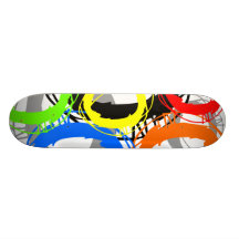 Ring Neon Colour Skateboard