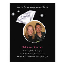 Ring Photo Engagement Party Invitation