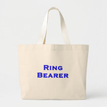 ringbearer boy canvas bag