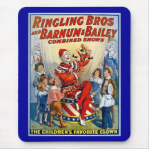 Ringling Brothers & Barnum & Bailey Vintage Clown Mouse Pads