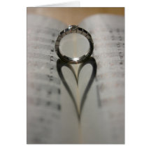 Ring's Heart Shadow Greeting Card
