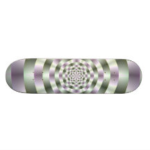 Rings in Green and Purple Skateboard