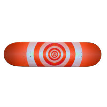 Rings on Red Skateboard