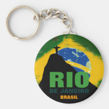 Rio de Janeiro - Brasil flag Key Chain
