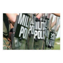 Riot control formation photo art
