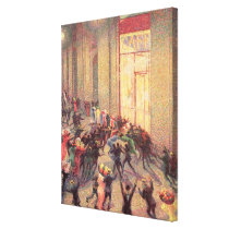Riot in the Galleria, 1909 (oil on canvas) canvas prints