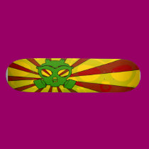 RiotCore Rasta Mask Skate Deck skateboards