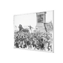 Riots in the West End of London Canvas Prints