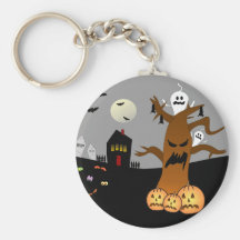 RIP Graveyard Halloween Keychain