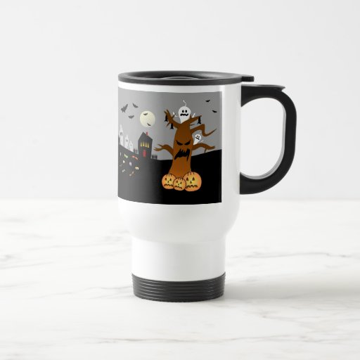 RIP Graveyard Halloween Travel Mug