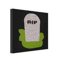 RIP Tombstone Canvas Print
