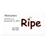 Ripe With Cherry On Top Business Card