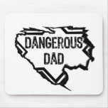 Ripped Star- Dangerous Dad -Black Mousemats