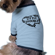 Ripped Star -Super Little Trouble -Black Doggie T-shirt