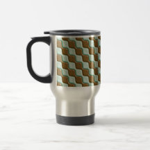 Rippled Diamonds - Chocolate Mint Coffee Mug