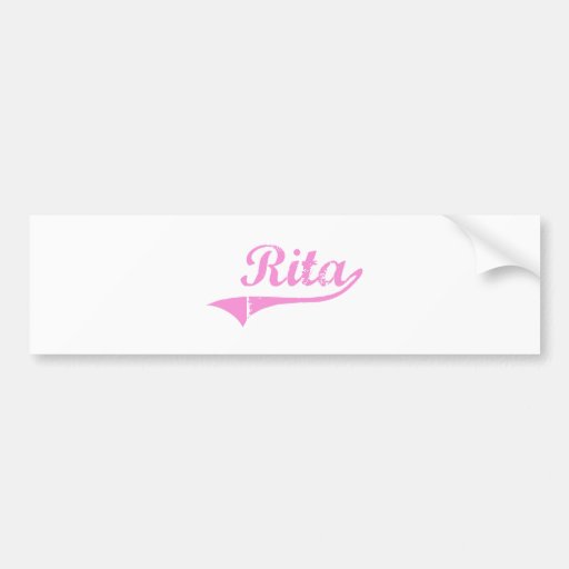 Rita Classic Style Name Bumper Sticker