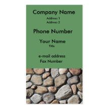River Rocks Business Cards