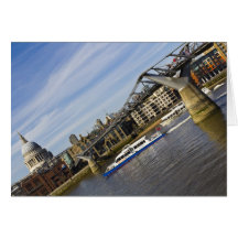 River Thames Downhill Greeting Card