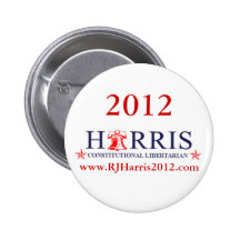 RJ Harris 2012 for President Button