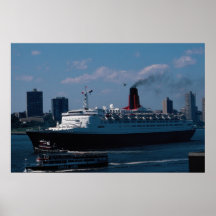 RMS Queen Elizabeth II", ocean liner Print