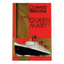 RMS Queen Mary Post Card