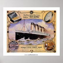 RMS Titanic Vintage Soap Ad Print