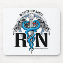 RN Caduceus Blue Mouse Mat