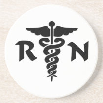 RN Medical Symbol Drink Coaster