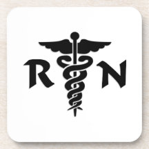 RN Medical Symbol Coasters