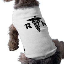 RN Medical Symbol Doggie T-shirt