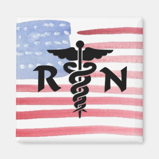 RN Medical Symbol Fridge Magnets