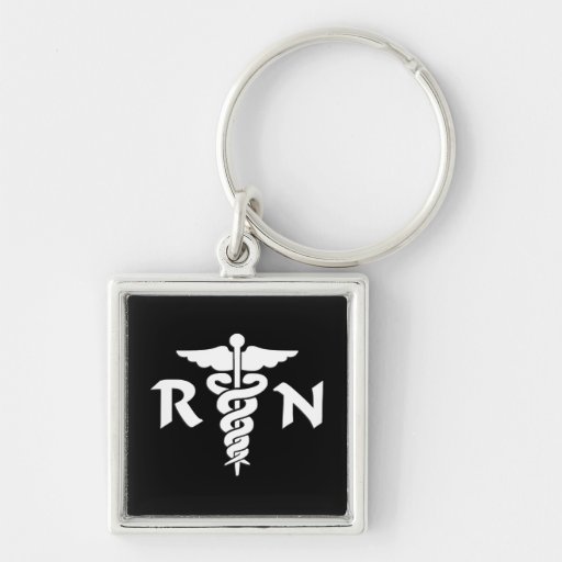 RN Medical Symbol Key Chain