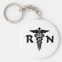 RN Medical Symbol Keychain