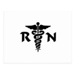 RN Medical Symbol Post Card