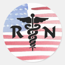 RN Medical Symbol Stickers