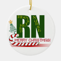 RN MERRY CHRISTMAS ORNAMENT REGISTERED NURSE