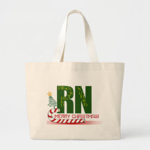 RN MERRY CHRISTMAS REGISTERED NURSE BAG