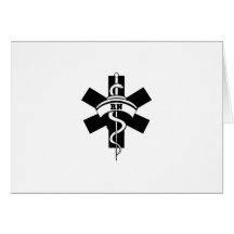 RN Nurses Medical Symbol Greeting Card