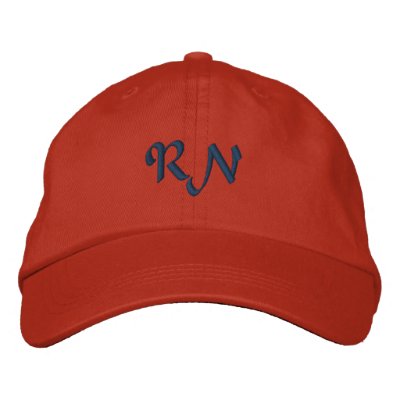 RN: Registered Nurse Embroidered Baseball Caps RN: Registered Nurse Embroidered Baseball Caps