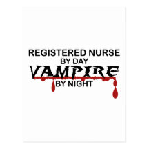 RN Vampire by Night Postcard