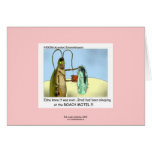 Roach Motel Funny Cartoon Note Card