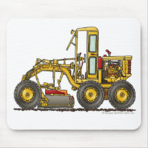 Road Grader Dirt Scraper Construction Mouse Pad