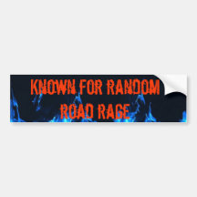 Road Rage Bumper Sticker