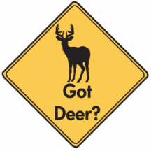 Road Sign- Got Deer? Cut Out Sculpture