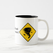 Road Sign- Tornado Mugs