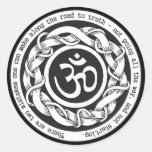 Road to Truth Om Round Sticker