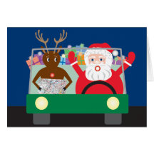 Road Trip with Rudolph Note Card