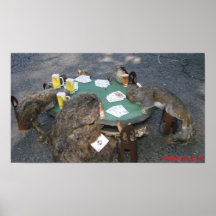 Roadkill Playing Poker Print