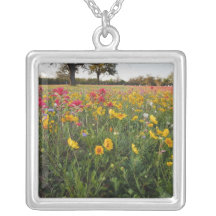 Roadside wildflowers in Texas, spring Custom Jewelry