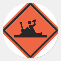 roadwork ahead funny beer stickers